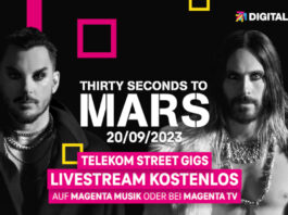 Thirty Seconds to Mars Telekom Werbebanner