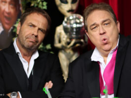 Peter Rütten und Oliver Kalkofe im "SchleFaZ"-Studio