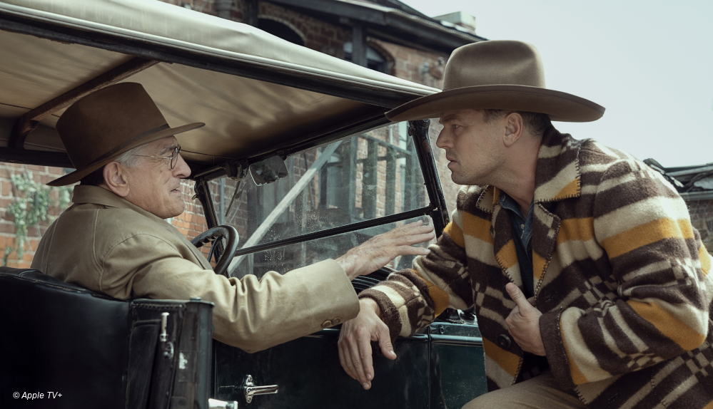 Robert De Niro und Leonardo DiCaprio in "Killers of the Flower Moon" bei Apple TV+