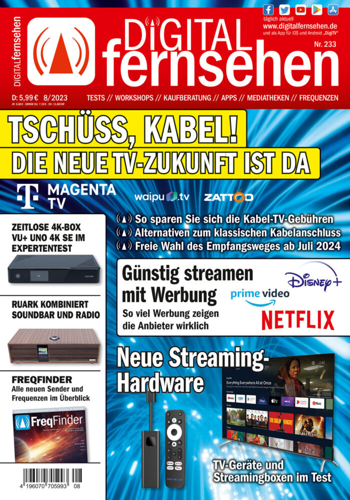 Cover DIGITAL FERNSEHEN 8/2023