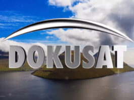 Dokusat Logo vor Landschaft