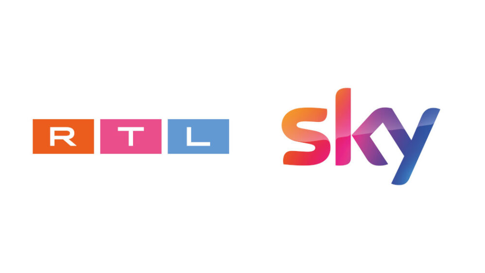 Logos von Sky und RTL