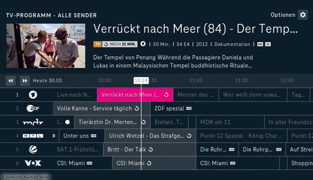 Screenshot Magenta TV EPG