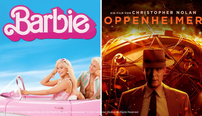 Barbie und Oppenheimer Poster