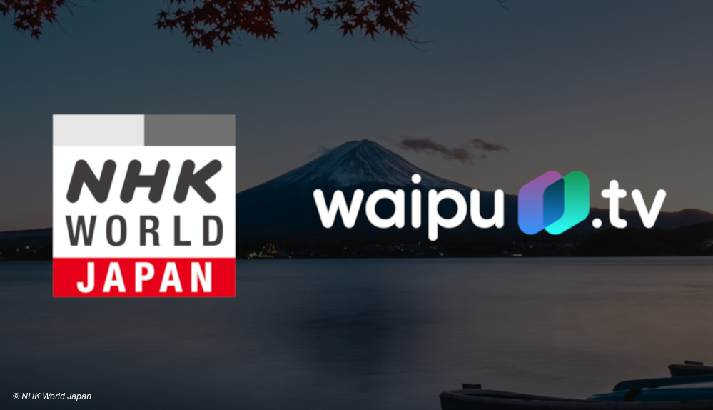 NHK World Japan und Waipu.tv Logo