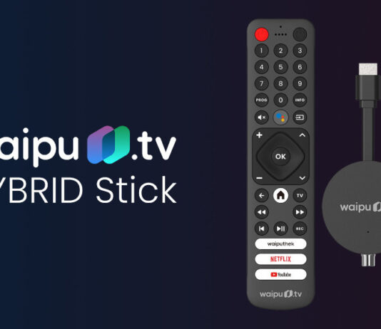 Waipu.tv Hybrid-TV-Stick über Kabel, DVB-T2 und IPTV