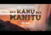 Das Kanu des Manitu Logo vor einem Wasserfall