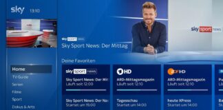 Sky TV UI