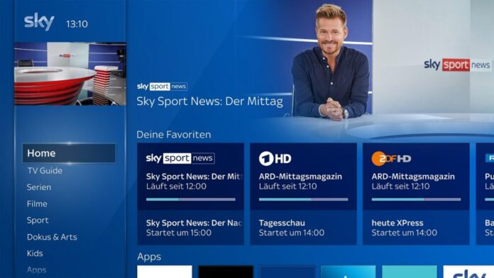 Sky TV UI