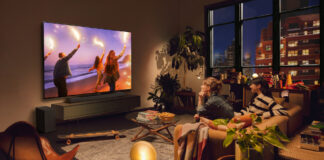 Wohnzimmer mit LG OLED TV