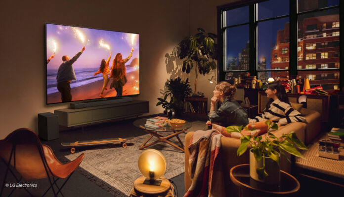 Wohnzimmer mit LG OLED TV