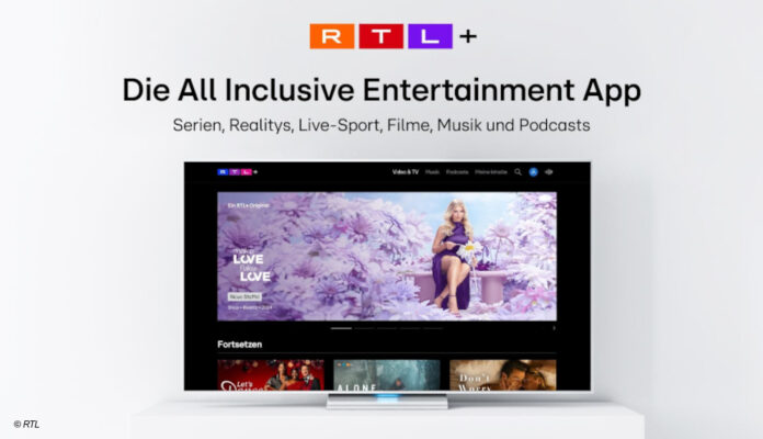 Fernseher mit RTL+ All Inclusive Entertainment App