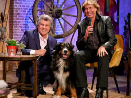 "Schlagerspaß mit Andy Borg", Hansi Hinterseer und Hund Ustin.