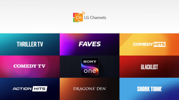 LG Channels Sony One