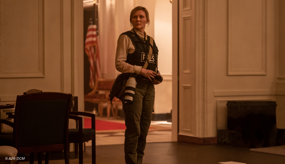 Kirsten Dunst im weißen Haus in "Civil War"