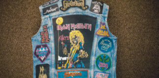 Heavy-Metal-Kutte mit Iron Maiden Aufnäher
