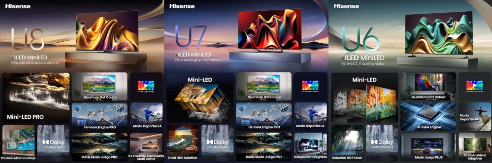 Hisense 2024 TVs U8NQ U7NQ U6NQ Main