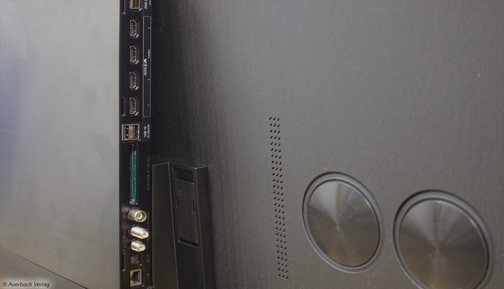 Samsung QN900D Anschlüsse an der Rückseite