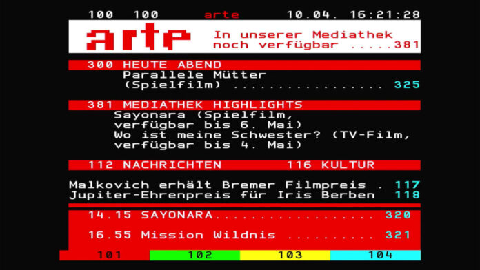 Teletext von Arte bei Waipu.tv