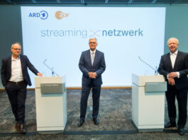 Präsentation Streaming Netzwerk von ARD und ZDF mit Prof. Kai Gniffke, ZDF-Intendant Dr. Thomas Bellut und ARD-Vorsitzende und WDR-Intendant Tom Buhrow