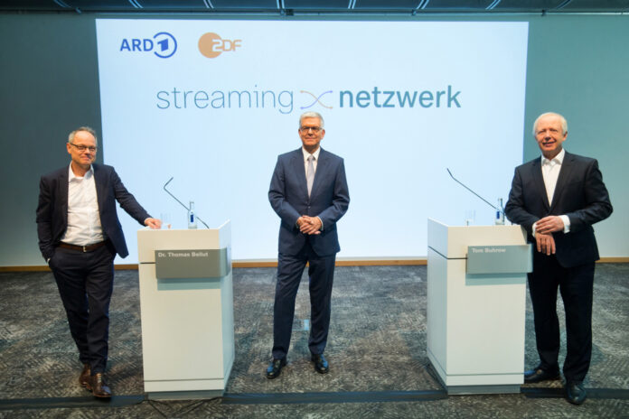 Präsentation Streaming Netzwerk von ARD und ZDF mit Prof. Kai Gniffke, ZDF-Intendant Dr. Thomas Bellut und ARD-Vorsitzende und WDR-Intendant Tom Buhrow