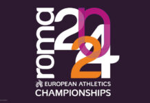 Logo der Leichtathletik-EM 2024 in Rom