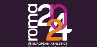 Logo der Leichtathletik-EM 2024 in Rom