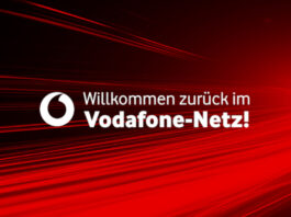 Willkommen zurück im Vodafone Netz! Banner