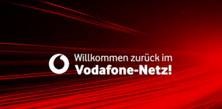 Willkommen zurück im Vodafone Netz! Banner