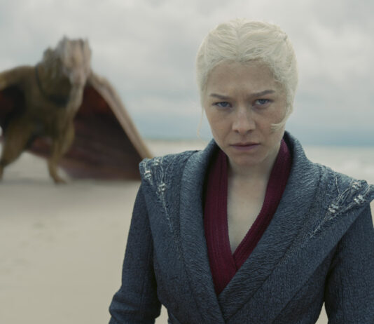 Rhaenyra Targaryen und ihr Drachen in "House of the Dragon"