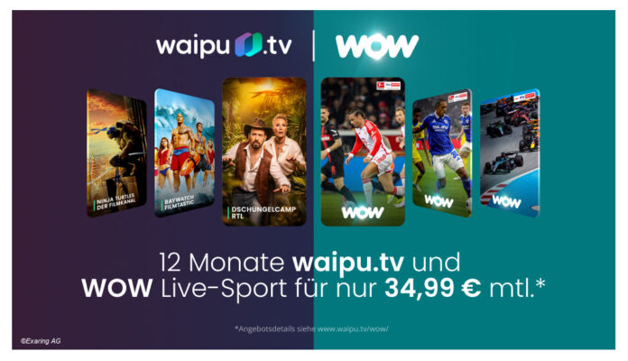 Waipu.tv Wow Waipu.tv und Wow Live--Sport als Kombi-Paket