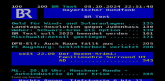 Ab 2025 will der Bayerische Rundfunk seinen Videotext Bayerntext einstellen