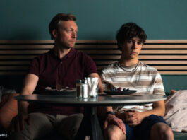 Gabo und Dave im Café