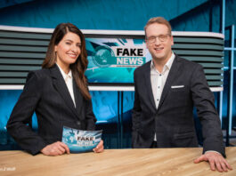 Blick in das Studio von "Fake News"