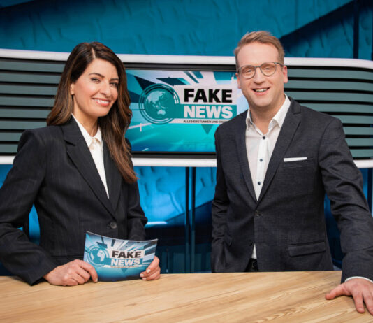 Blick in das Studio von "Fake News"