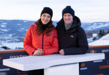 Lena Kesting und Severin Freund begrüßen das ZDF-Publikum zur Vierschanzentournee live aus Oberstdorf
