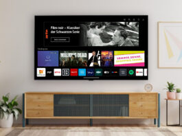 LG TV mit Arte-App-Werbung