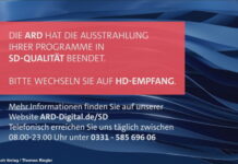 Heute gegen 8.10 Uhr hat sich der WDR auf all seinen Frequenzen von SD Verabschiedet