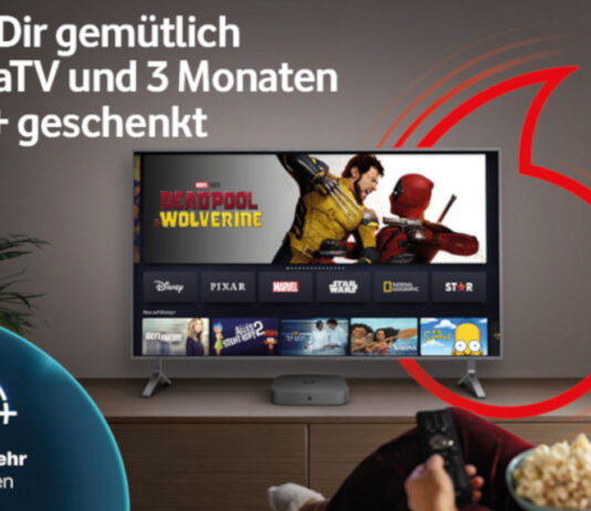 Vodafone GigaTV Fernseher mit Disney+