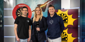 Robert Marijanovic, Katharina Kleinfeldt, Basti Schwele Sport1 Dart