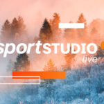 Sportstudio Logo vor Winterwald