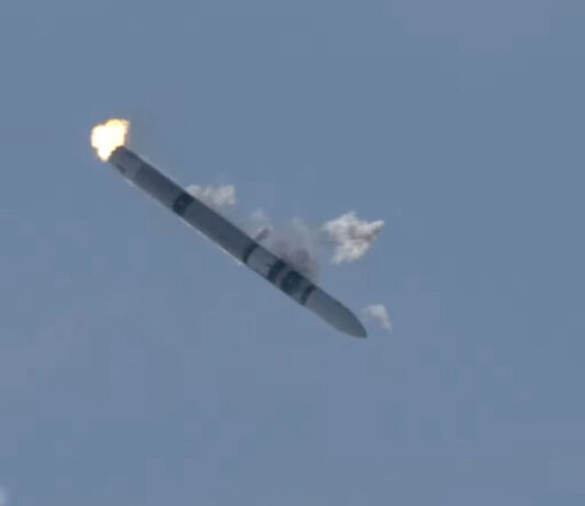 Absturz Spectrum-Rakete