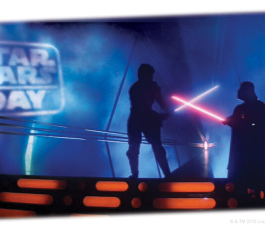 Luke Skywalker und Darth Vader im Duell