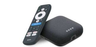 Fernbedienung für Google TV mit Free-TV-Button