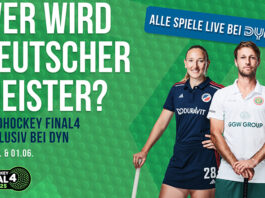 Dyn überträgt live das Finale der deutschen Meisterschaft der Damen und Herren im Feldhockey