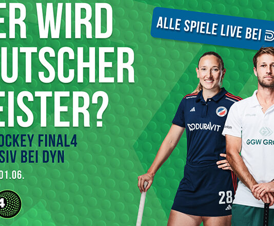 Dyn überträgt live das Finale der deutschen Meisterschaft der Damen und Herren im Feldhockey
