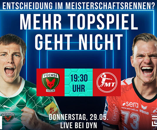 Die Streaming-Plattform Dyn überträgt das Top-Spiel der Handball-Bundesliga live.
