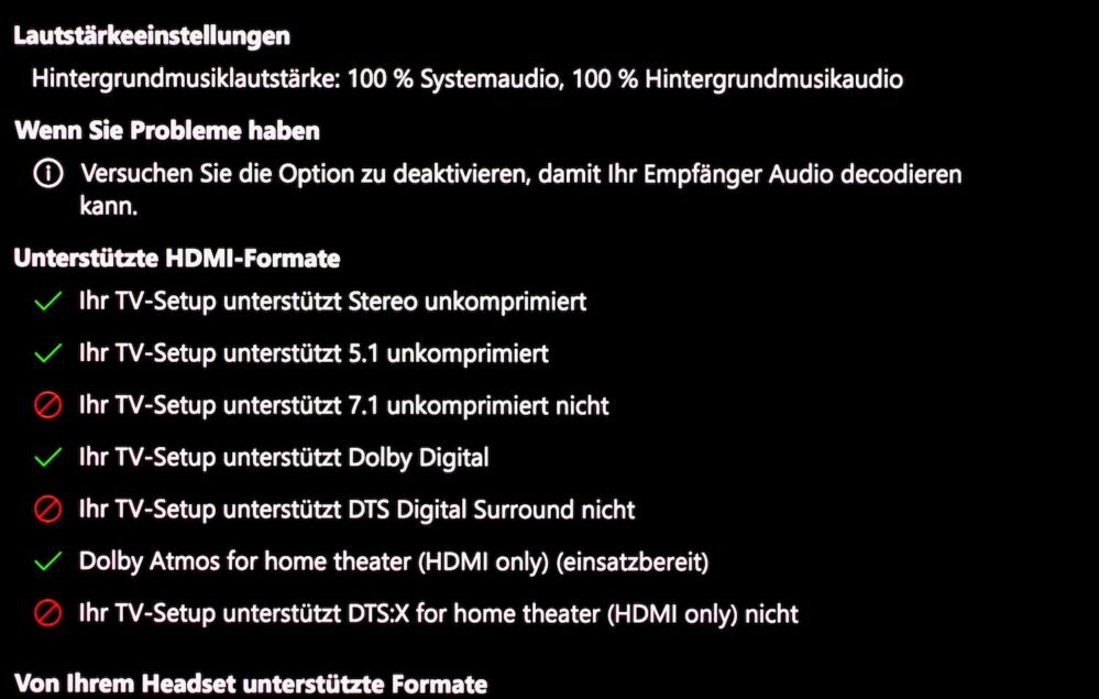 Samsung S95F AV-Formate