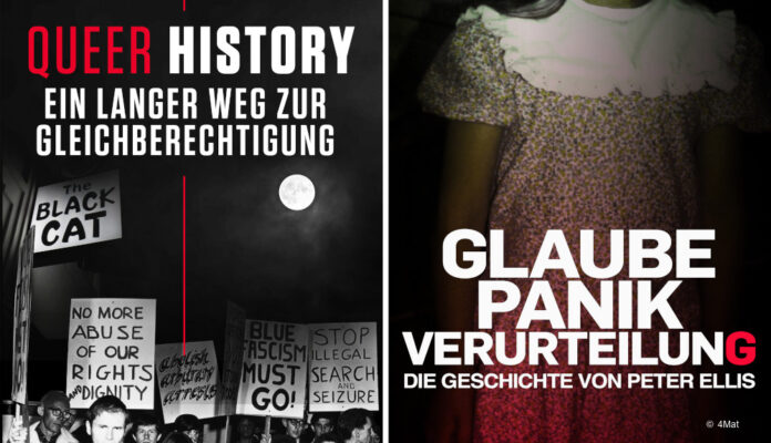 History-Channel-pride-Month Key Arts: Queer History und Glaube, Panik, Verurteilung