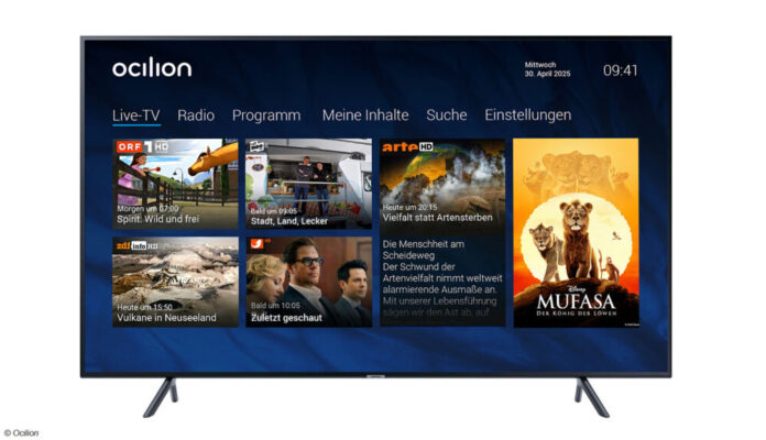 Ocilion auf Samsung TV Ocilion auf Samsung TV